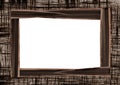 Frame photo with the canvas texture Royalty Free Stock Photo