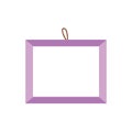 Frame photo hanging empty icon