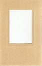 Frame for photo or text from cardboard mat with bevel cut Royalty Free Stock Photo