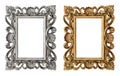 Frame picture, photo, image. Vintage baroque object Royalty Free Stock Photo