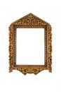 Frame for picture or portrait isolated over white Royalty Free Stock Photo