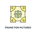 frame for pictures icon. to drop concept symbol design, add and share a photo, an image, share images, data exchange, file