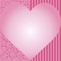 The pink background, the background on the postcard, for postcards, for Valentine`s Day, for V