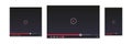 Frame player template. Video player interface for different devices Royalty Free Stock Photo