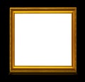 Frame with reflection isolated on black Royalty Free Stock Photo