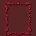 Frame ruby color with shadow