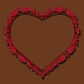 Frame ruby color with shadow