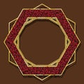 Frame ruby color with shadow