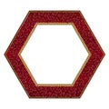Frame ruby color with shadow