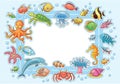 Frame with Sea Animals