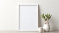 Frame Semantics Mockup With White Background And Minimalistic Design Royalty Free Stock Photo