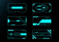 Frame set technology future interface hud control panel technology Royalty Free Stock Photo