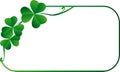 Frame with shamrock