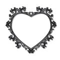 Frame in the shape of heart for picture or photo Royalty Free Stock Photo