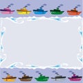 Frame with ships