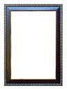 Frame size 8 X 12 color dark oak with gold trim. Royalty Free Stock Photo