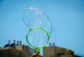 Frame with soap bubble Royalty Free Stock Photo