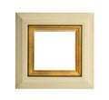 Frame square wall hanging or mirror some inner gilding isolated