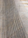 Steel reinforcement frame for subsequent concrete pouring Royalty Free Stock Photo
