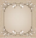 Frame for text with a floral pattern