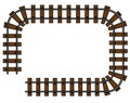 Frame - train rails