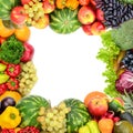 Frame Of Vegetables And Fruits