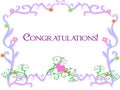 Frame of Vines with a Congratulations Greeting