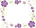Frame of the violets
