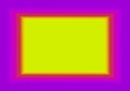 Frame of Vivid Amethyst Purple and Hot Pink with Lemon Yellow Copy Space