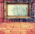 Frame in wall Royalty Free Stock Photo