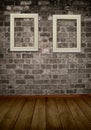Frame on a wall. Royalty Free Stock Photo