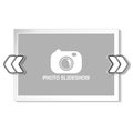 Frame for website slideshow, presentation or series of projected images, photographic slides or online photo album layout