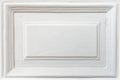 Frame. White retro background with copy place in the center. Panel of old door, decorative element
