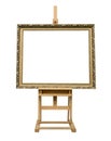 Frame on wooden easel