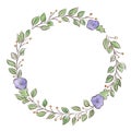 Frame, wreath, plant motifs