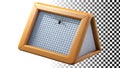Framed cork board notice board for virtual offices png transparent image Generative AI