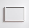 Framed floated canvas mockup close up Royalty Free Stock Photo