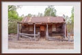 Framed Image Of An Abandoned Australian Homestead In The Bush Royalty Free Stock Photo