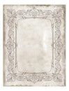 Framed Journal Paper - Digital Instant Download. Old vintage paper Royalty Free Stock Photo