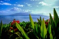 Tropical Island View of Molokai from Maui Royalty Free Stock Photo