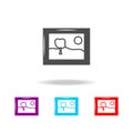 Framed picture icon. Elements of art tools multi colored icons. Premium quality graphic design icon. Simple icon for websites, web Royalty Free Stock Photo