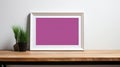 Pink Framed Poster With Cyclorama Style And Brocore Aesthetics