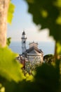 Framed view of Santa Giulia di Centaura church. Lavagna. Genoa province. Liguria. Italy Royalty Free Stock Photo