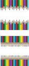 Frames of colorful pencils for your text Royalty Free Stock Photo