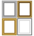 Frames isolated on white Royalty Free Stock Photo