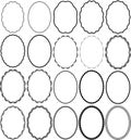 Frames oval Royalty Free Stock Photo