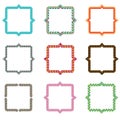 Frames pattern (set99) Royalty Free Stock Photo