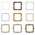 Frames pattern (set97) Royalty Free Stock Photo