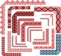 Frames - Set of Corner Patterns for Embroidery Stitch