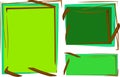 green colors creative unique pattern design text box frames banners Royalty Free Stock Photo